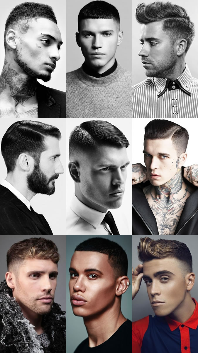 Men Barber Hairstyles Chart